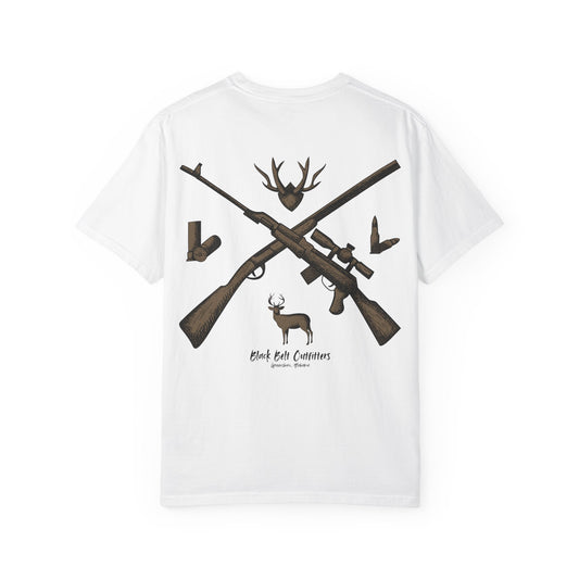 HUNTING VIBES Unisex Garment-Dyed T-shirt, Outdoor Adventure Shirt, Wildlife Lover Gift, Camping Apparel, Casual Fashion