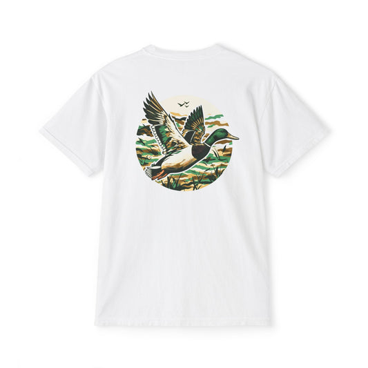 Black belt outfitters, duck hunting custom design hunting Unisex Garment-Dyed Pocket T-Shirt