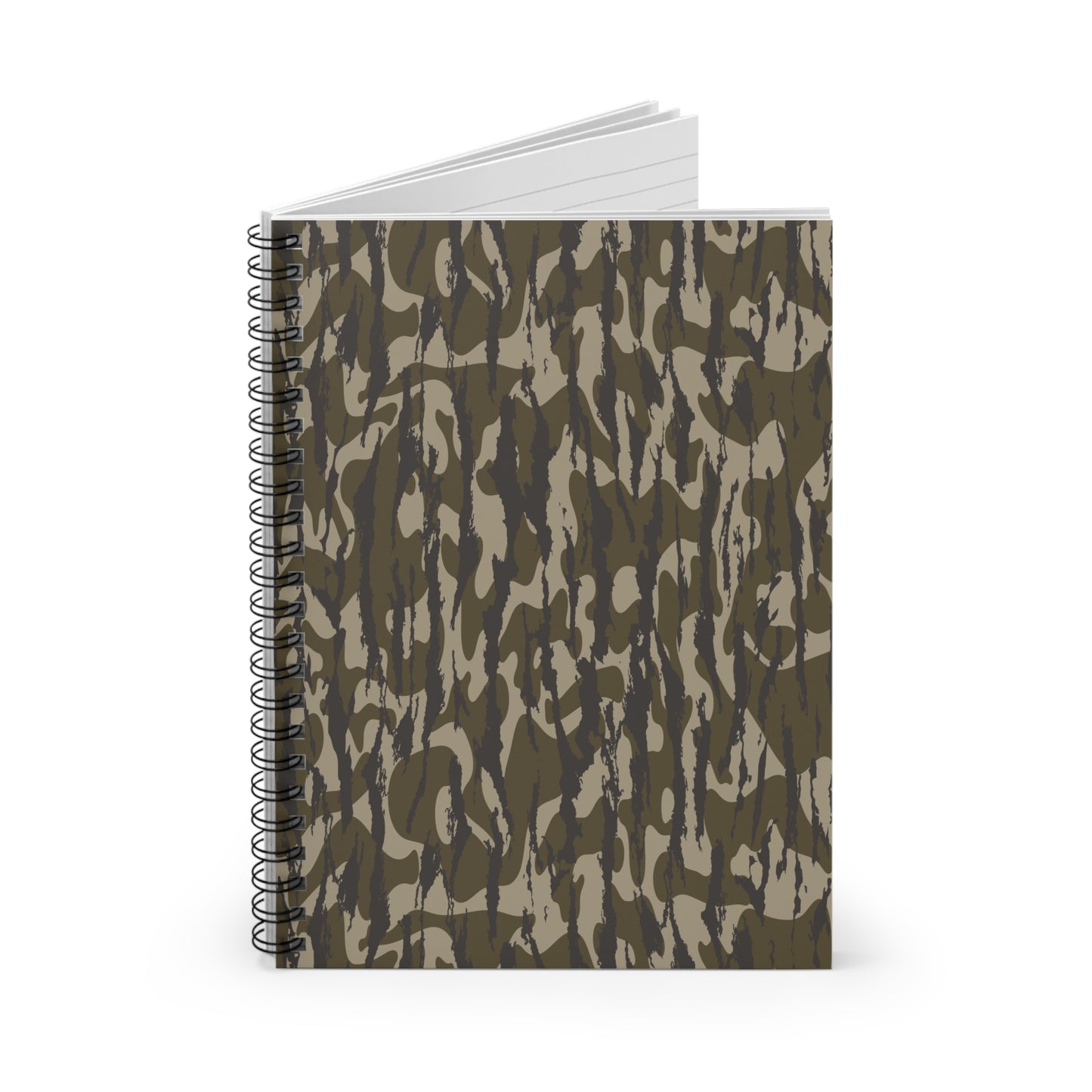 Bottomland Camo Spiral Notebook | Stylish Ruled Journal for Students, Nature Lovers, Gifts for Soldiers, Outdoor Enthusiasts, Road Trips