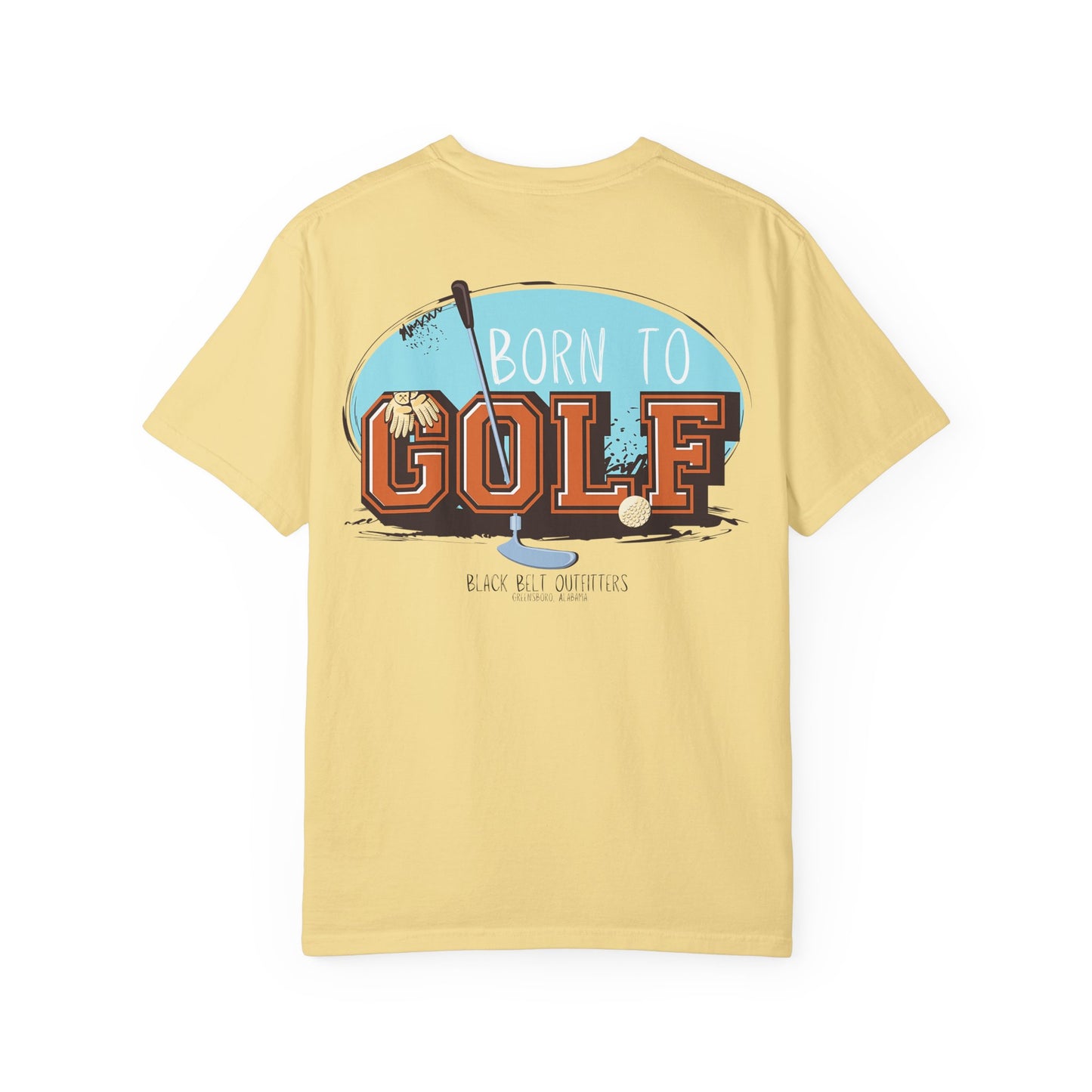 Born to Golf Golf-Themed Unisex T-Shirt, Perfect for Gifts, Father's Day, Golf Events, Casual Wear, Comfortable Tee