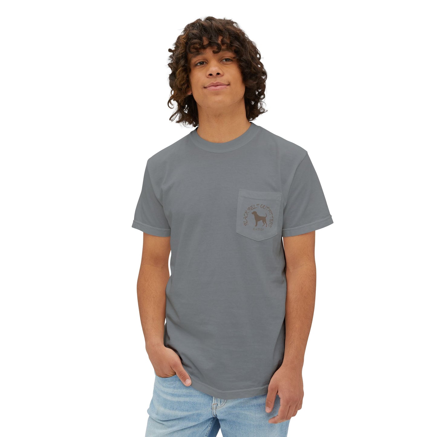 Black belt outfitters Fishing Poles Heart Unisex Garment-Dyed Pocket T-Shirt