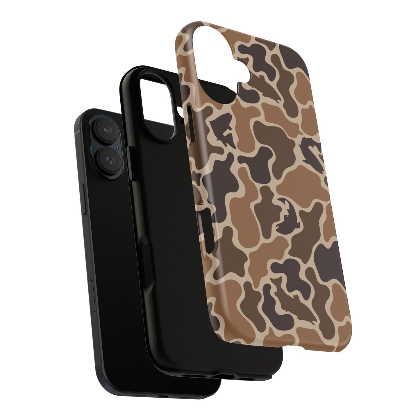 Brown Shark Camo design Tough Cases