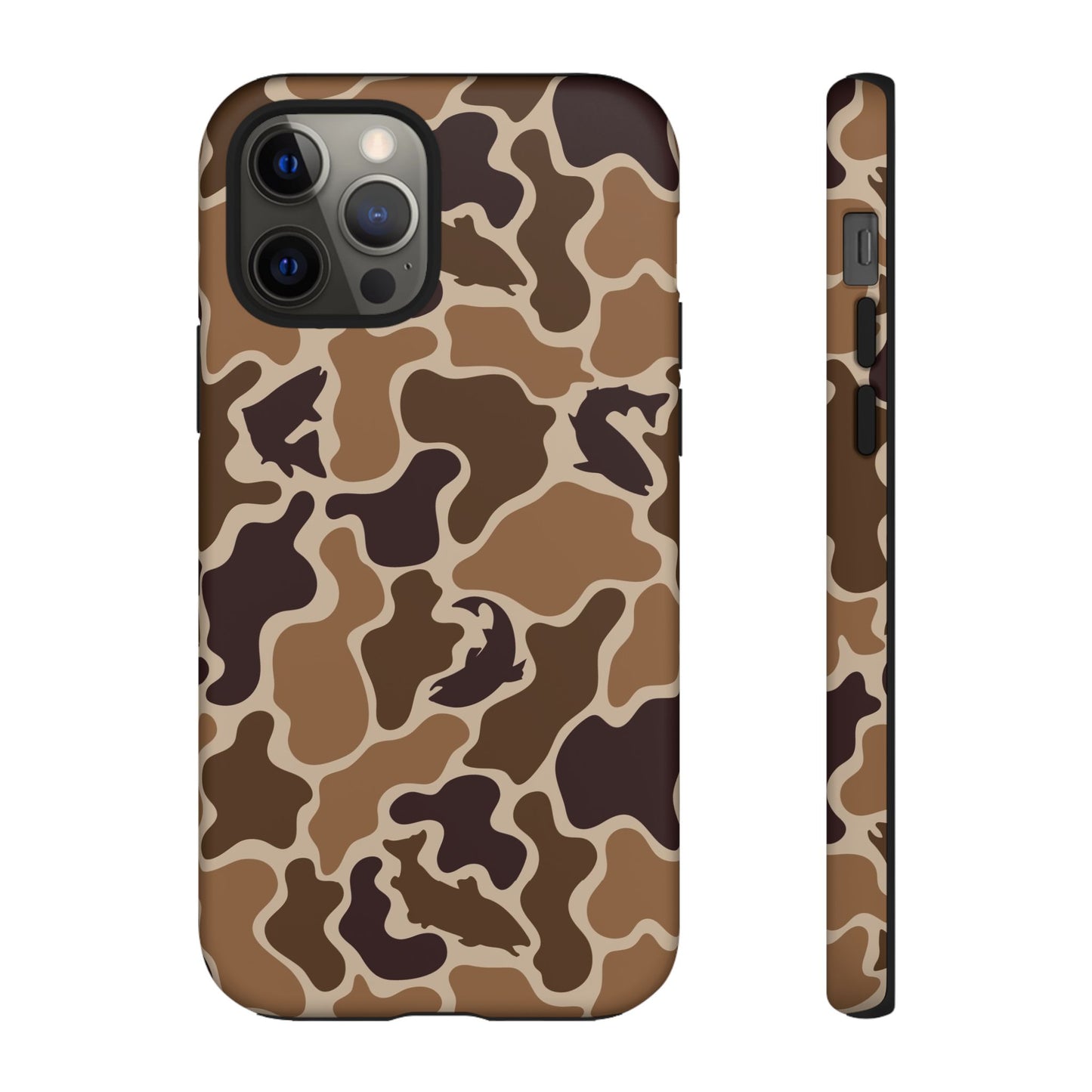 Brown Shark Camo design Tough Cases