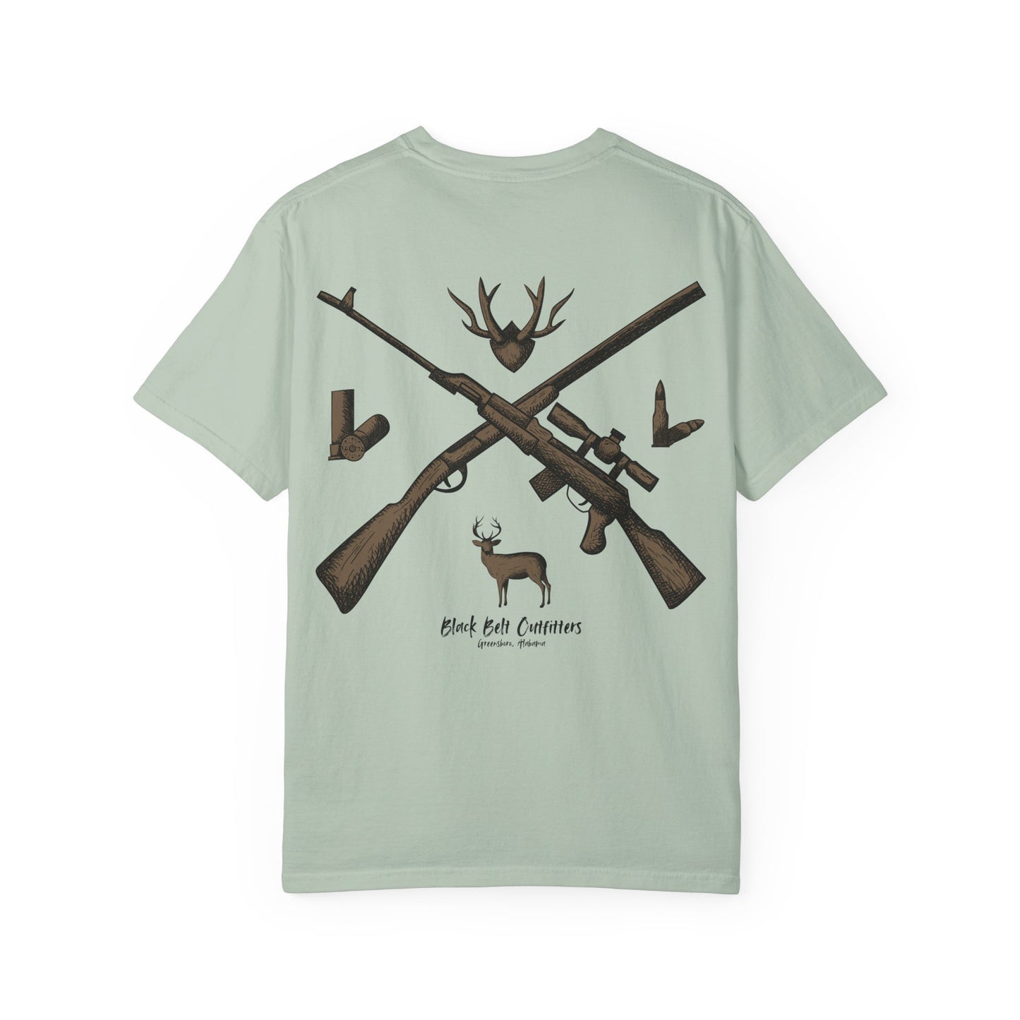 HUNTING VIBES Unisex Garment-Dyed T-shirt, Outdoor Adventure Shirt, Wildlife Lover Gift, Camping Apparel, Casual Fashion