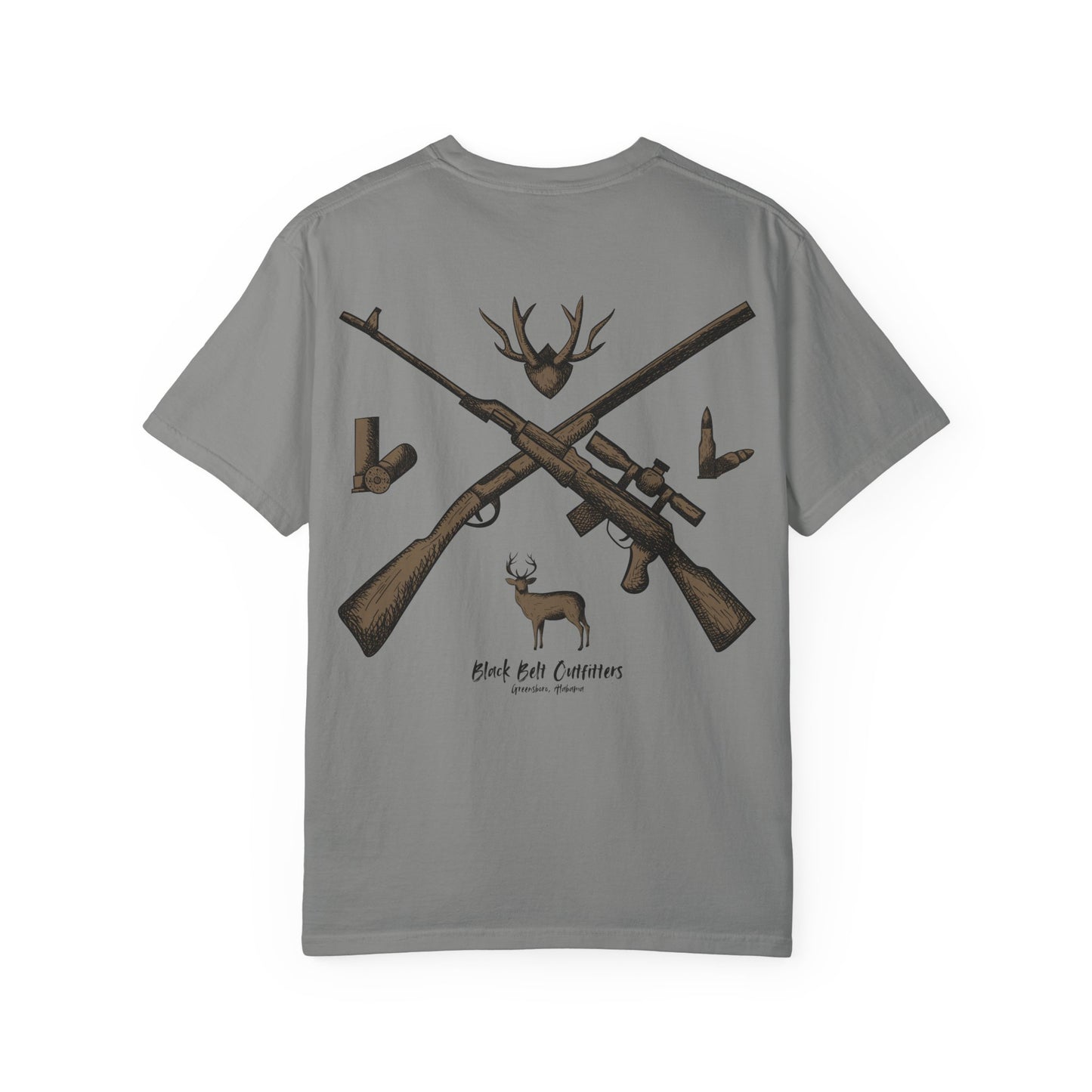 HUNTING VIBES Unisex Garment-Dyed T-shirt, Outdoor Adventure Shirt, Wildlife Lover Gift, Camping Apparel, Casual Fashion