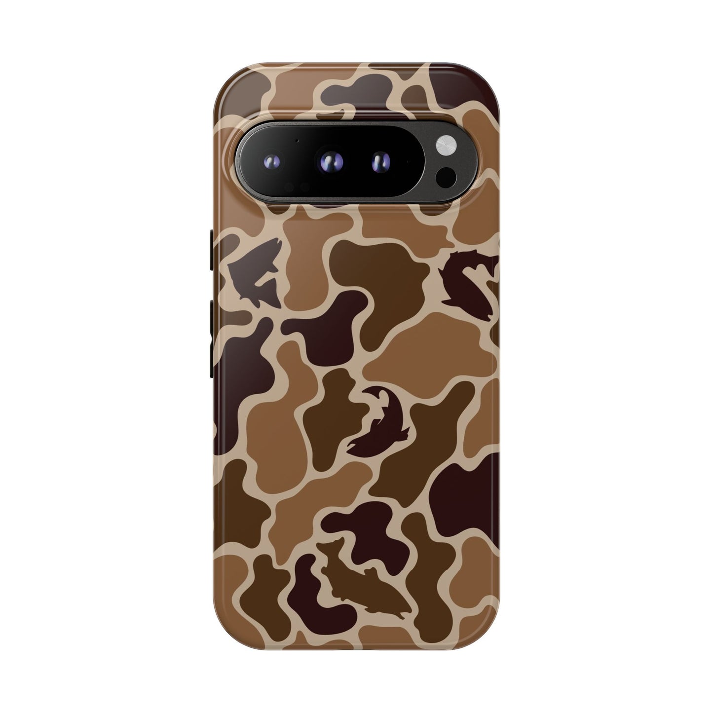Brown Shark Camo design Tough Cases