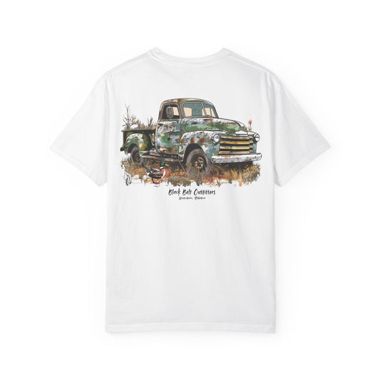 Camo Truck Hunting Scene Unisex T-Shirt, Perfect for Gifts, Father's Day, Golf Events, Casual Wear, Comfortable Tee