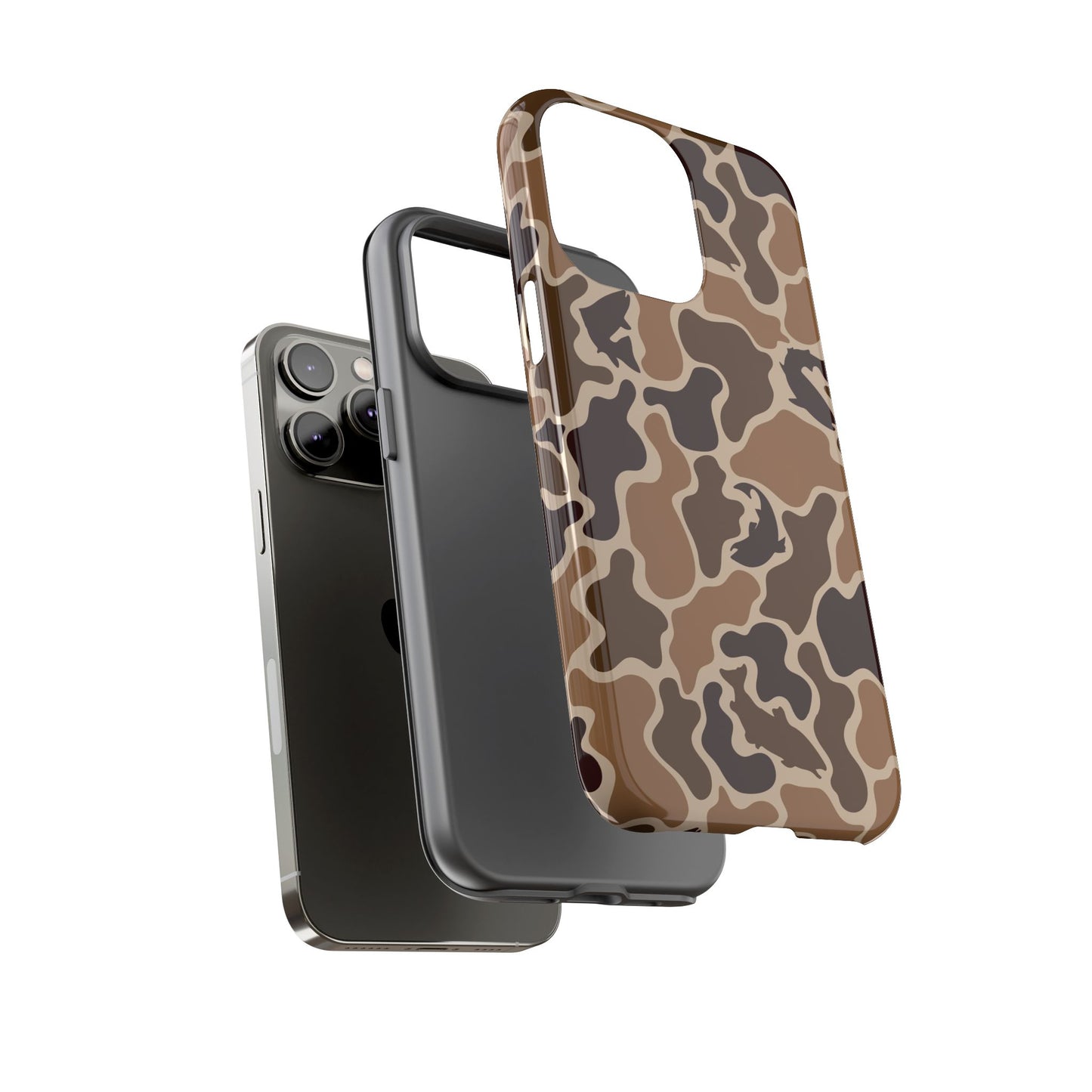 Brown Shark Camo design Tough Cases