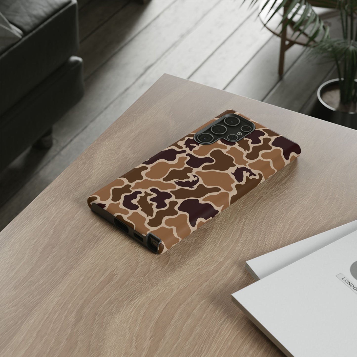 Brown Shark Camo design Tough Cases