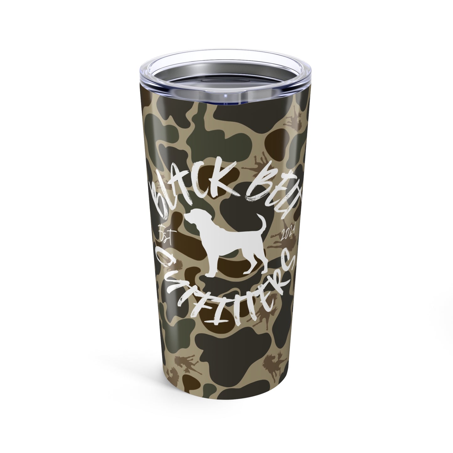 Black Belt Outfitters Wild Horses Camo Tumbler, Custom 20oz Travel Mug, Unique Gift for Hunters, Outdoor Lovers