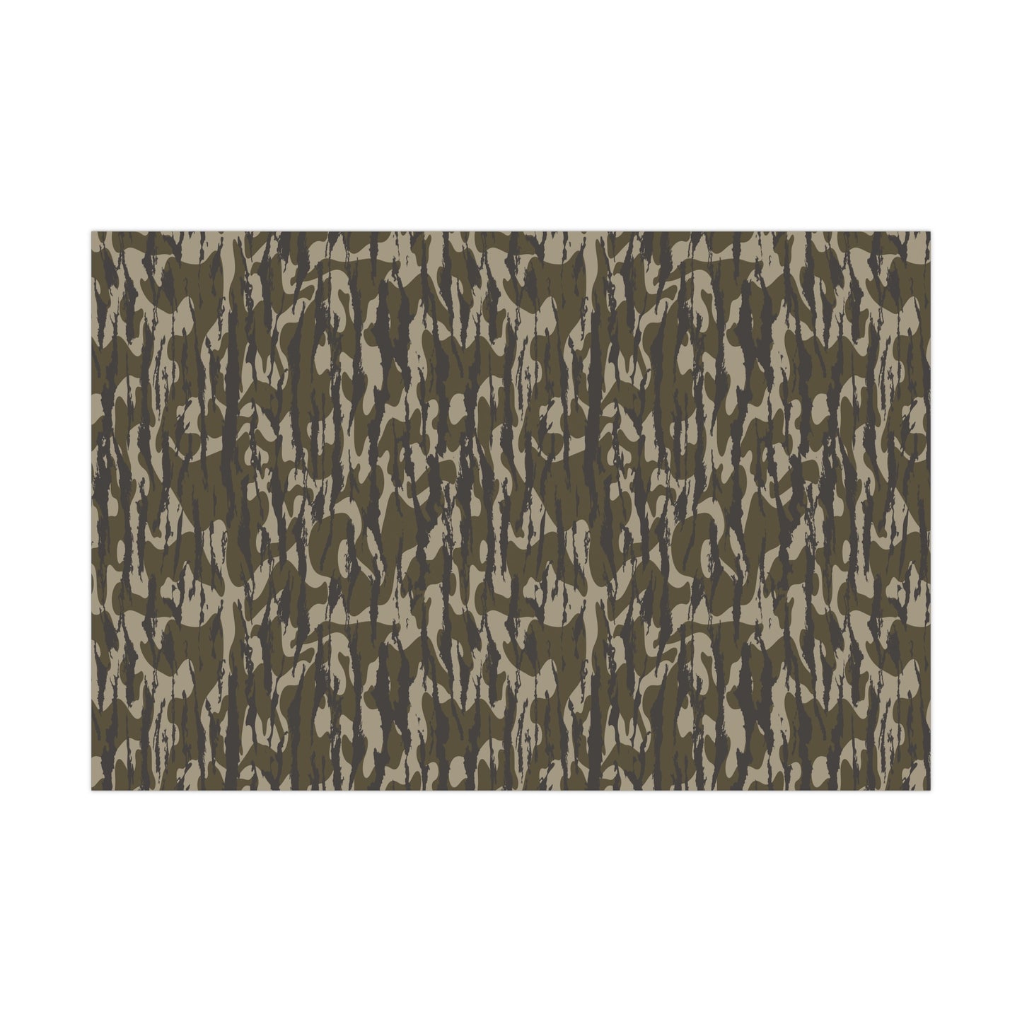 Bottomland Camo Gift Wrap Paper, Perfect for Holidays, Birthdays, Parties, Eco-Friendly Packaging, Unique Camo Design