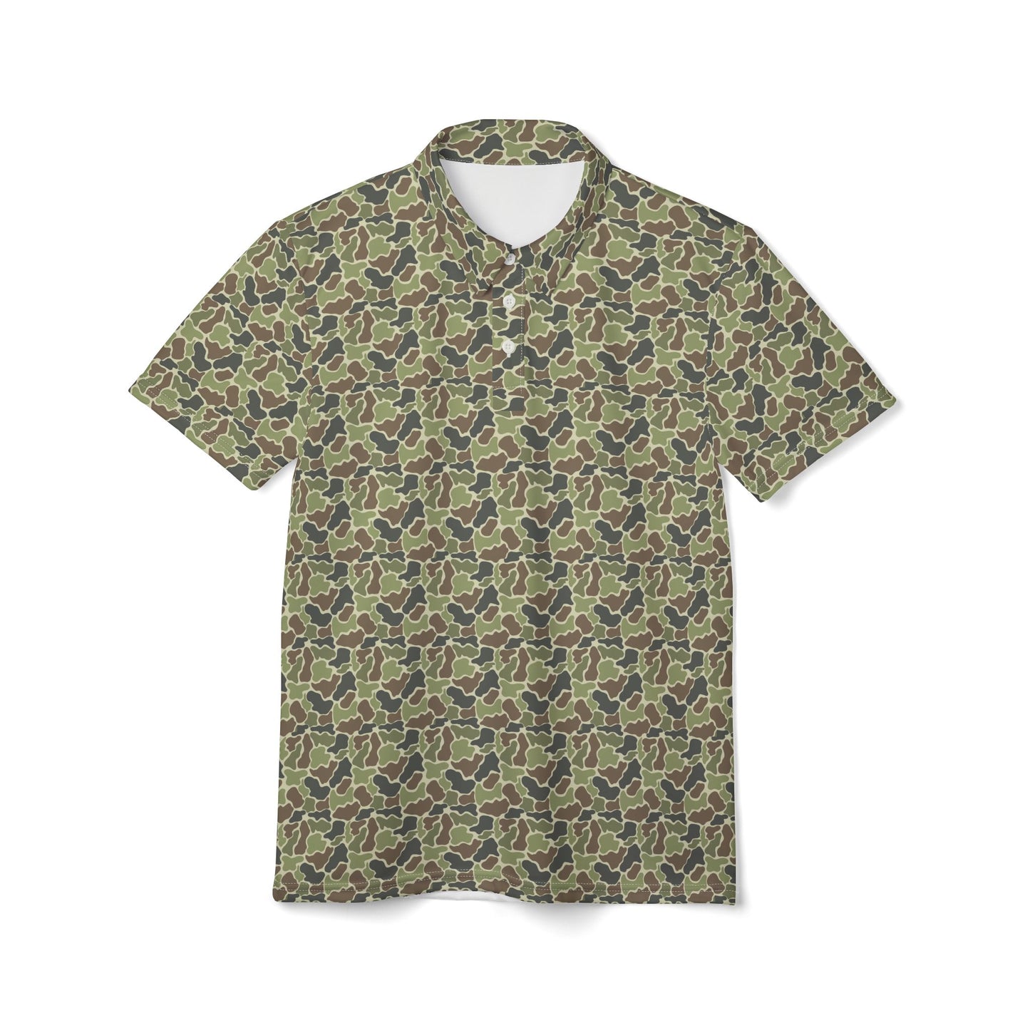 Old School Camo Unisex Polo Shirt, Casual Wear, Outdoor Adventures, Gift for Him, Summer Look